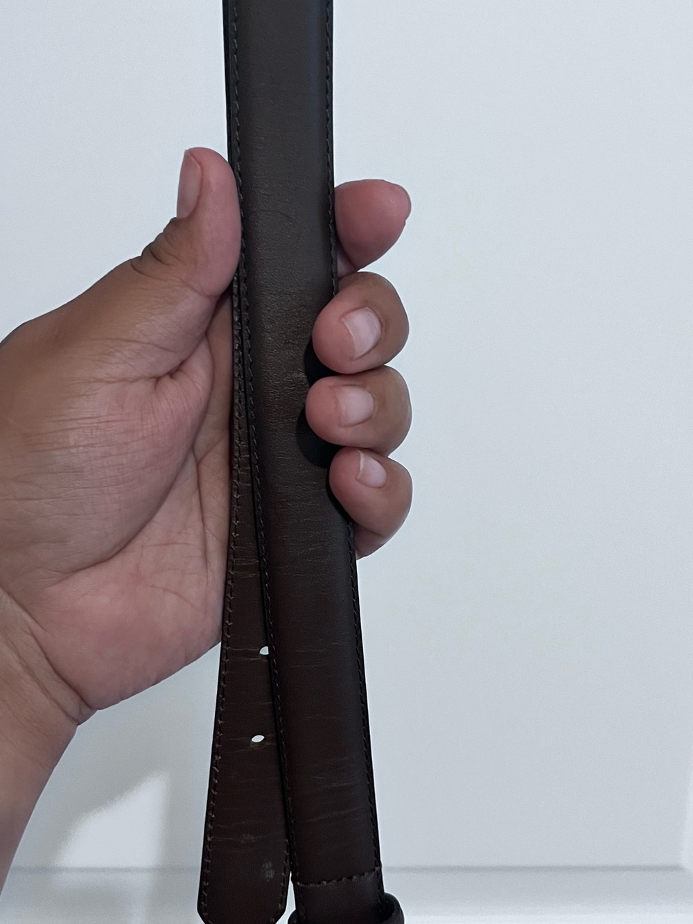 Janie and Jack Dark Brown Leather Kids Belt Strap